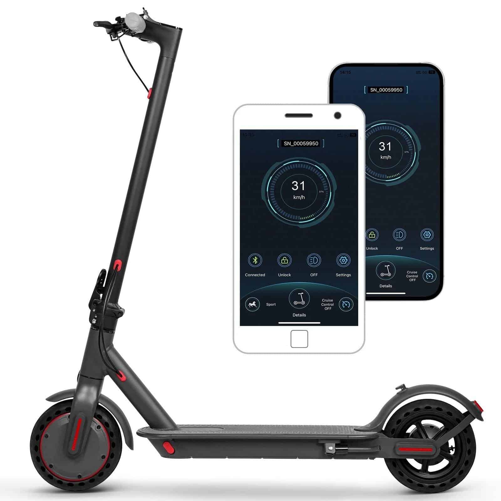 Elektrická koloběžka TX01 – 350W motor, 31km/h, dojezd až 30 km