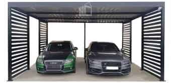 CarPort PREMIUM – Přístřešek pro auto 6×6 Antracit – TS1023