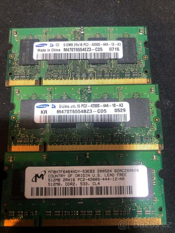 Pameti do notebooku 1