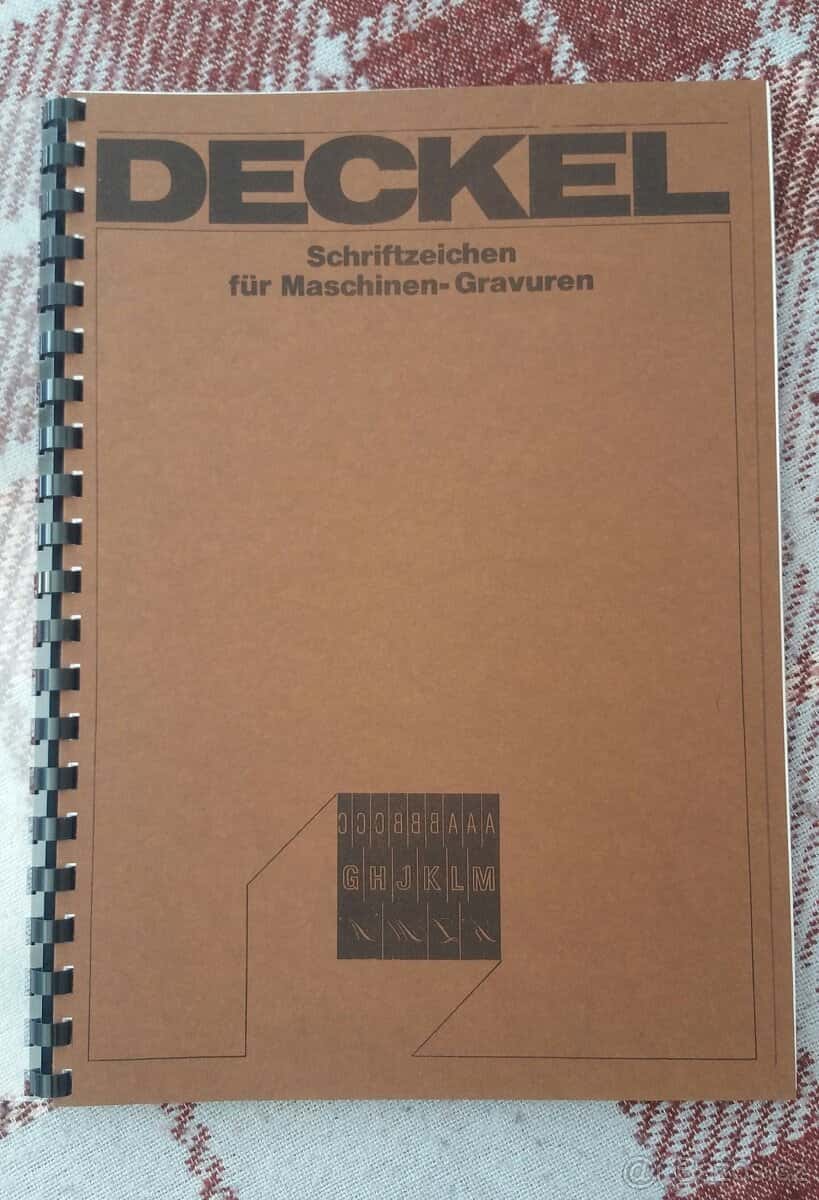 Návody strojů DECKEL 3