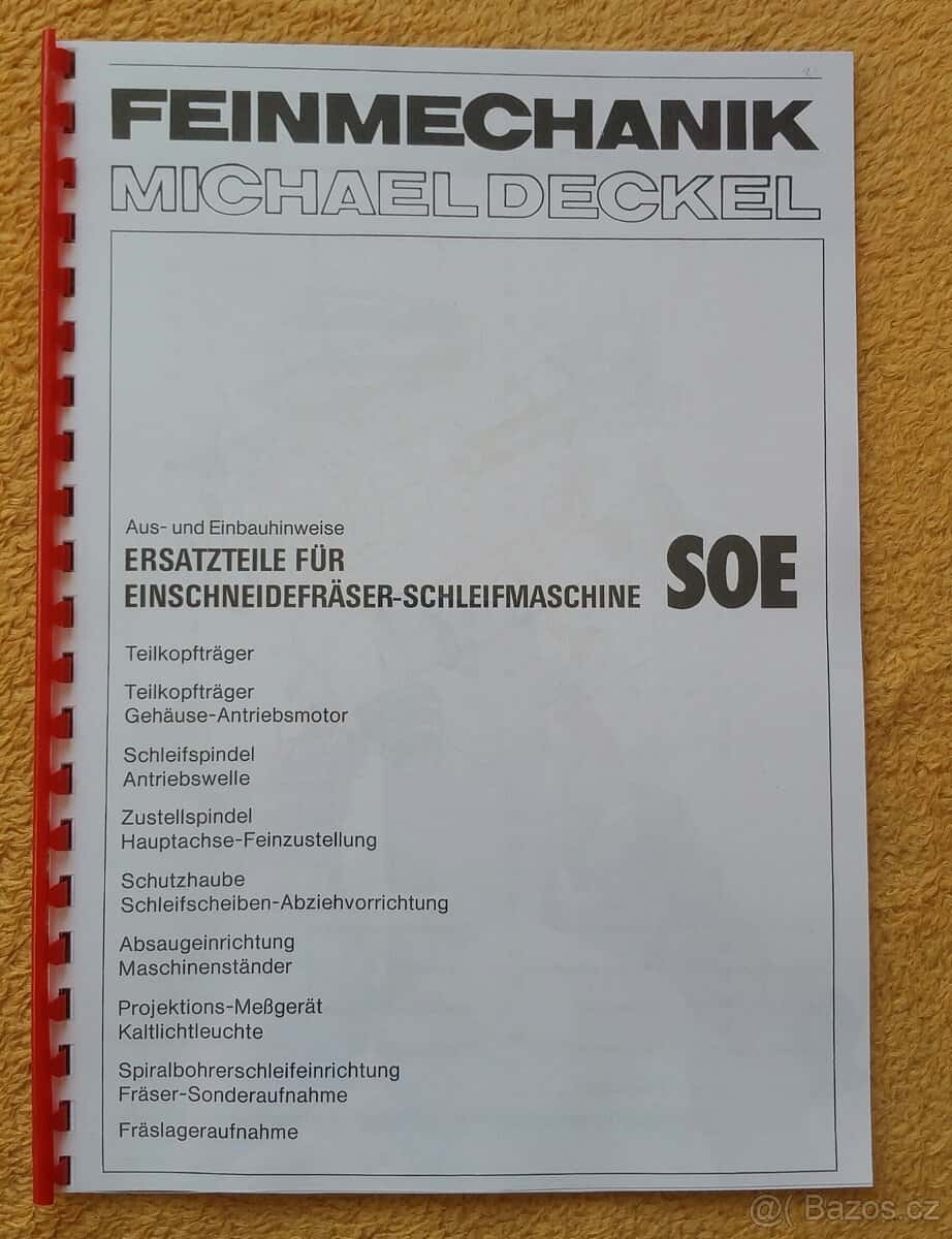 Návody strojů DECKEL 5