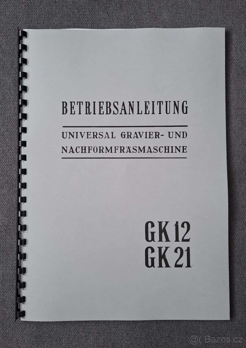 Návody strojů DECKEL 11