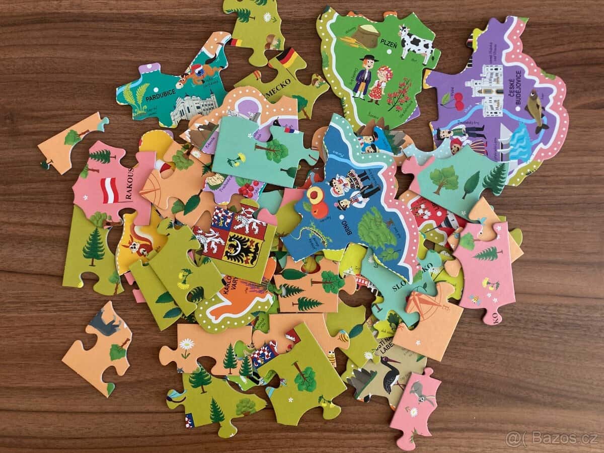 Puzzle - mapa Česka 2
