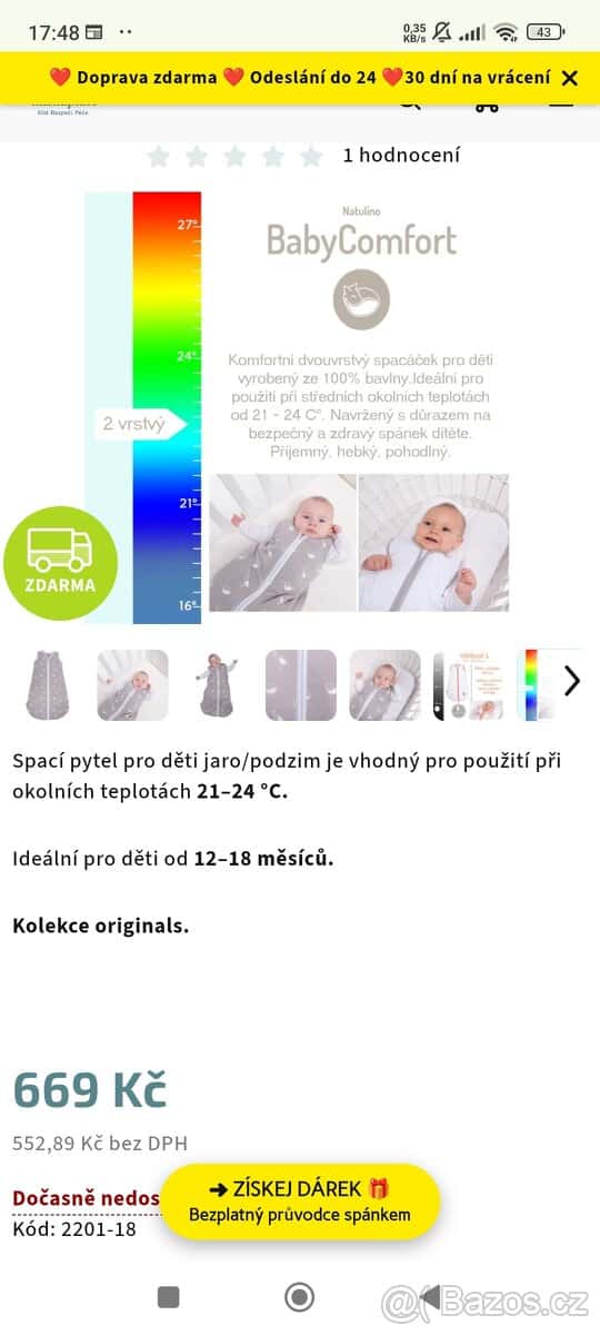 Spací pytle jaro/podzim 3