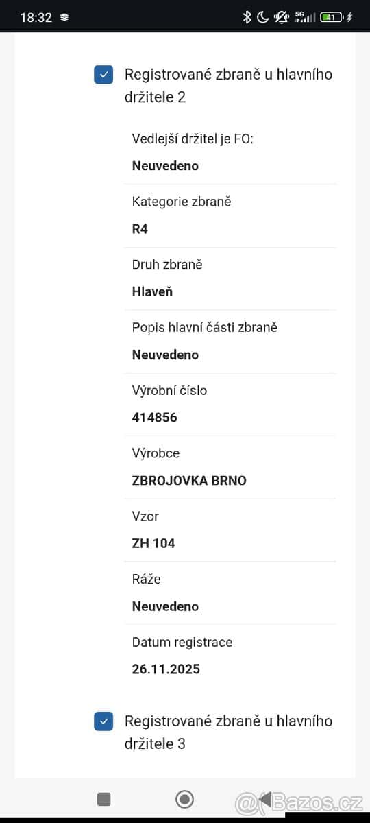 Brokovnice/hlaveň 9