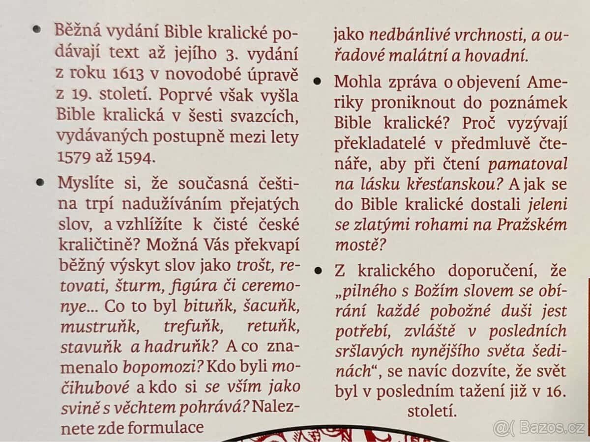 Bible Kralická 6