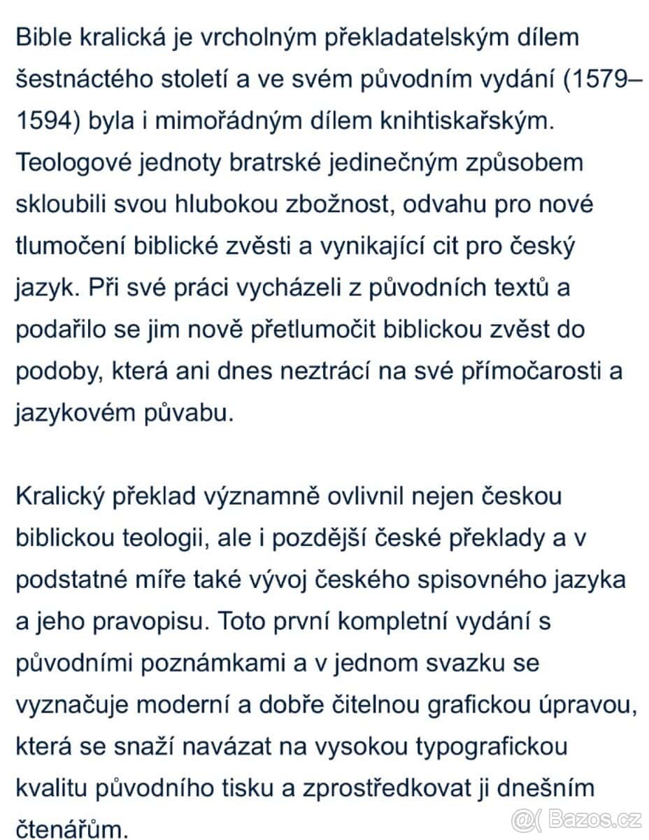Bible Kralická 8
