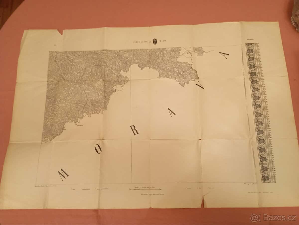 Stará mapa Morava 1