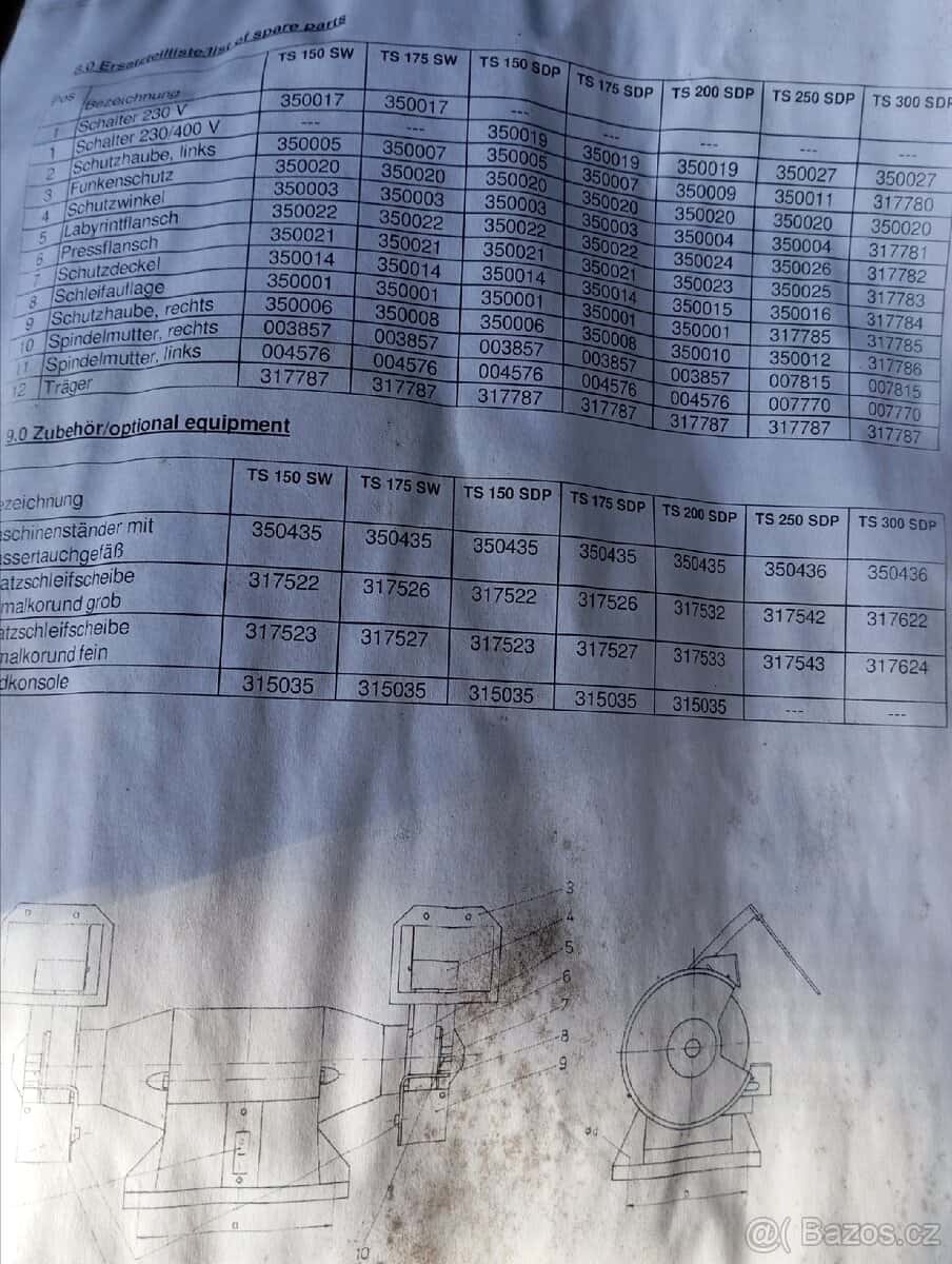 Bruska dvoukotoučová 9