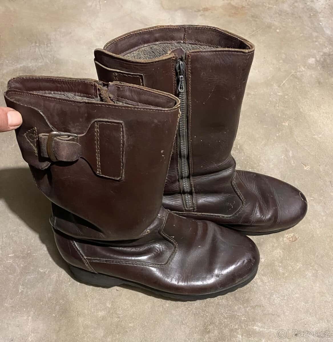 zateplené kožené boty 2