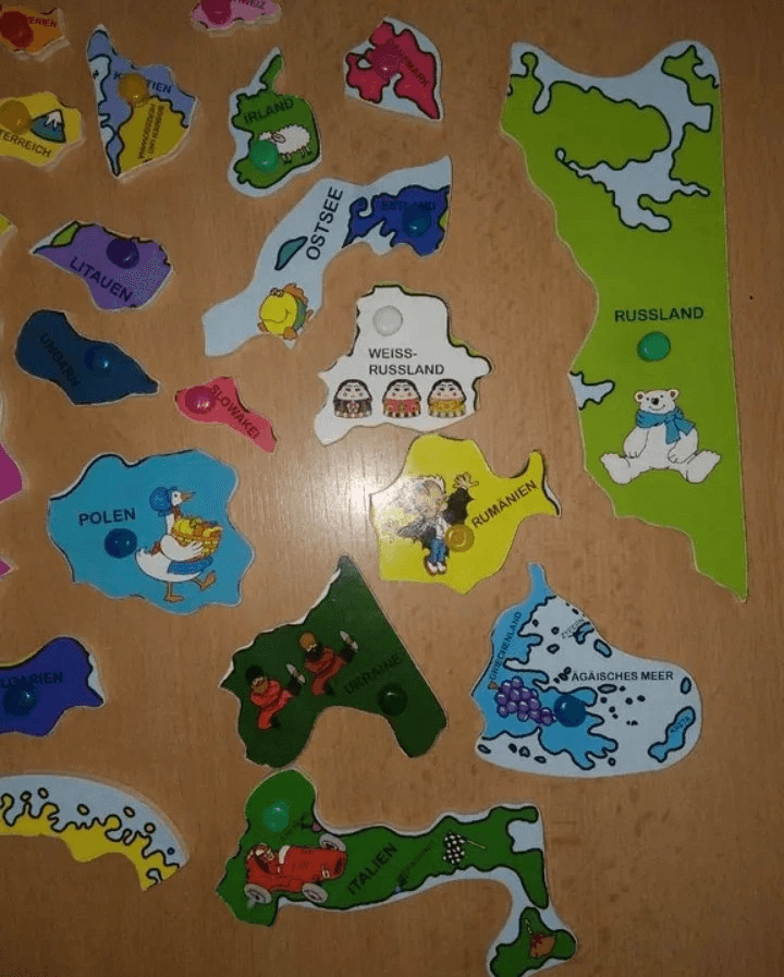 Puzzle dřevěné Evropa 3