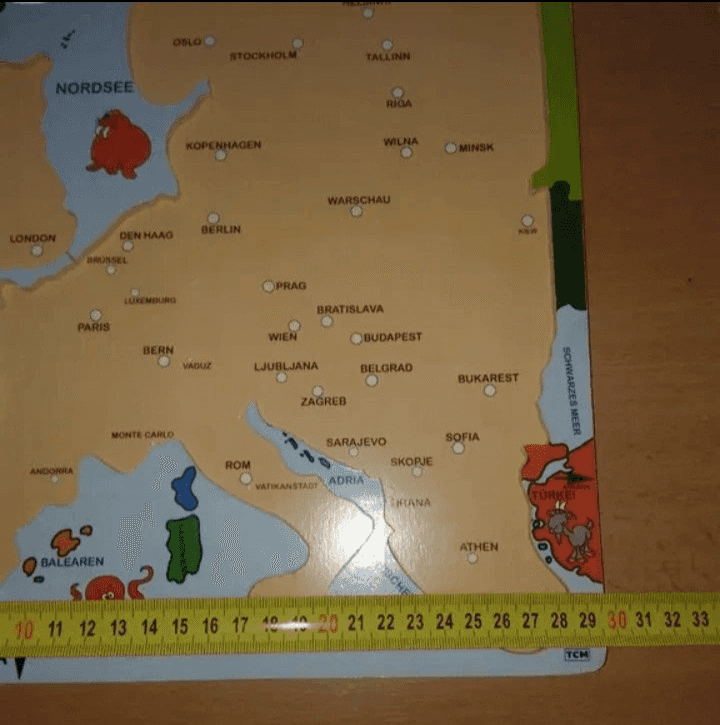 Puzzle dřevěné Evropa 5