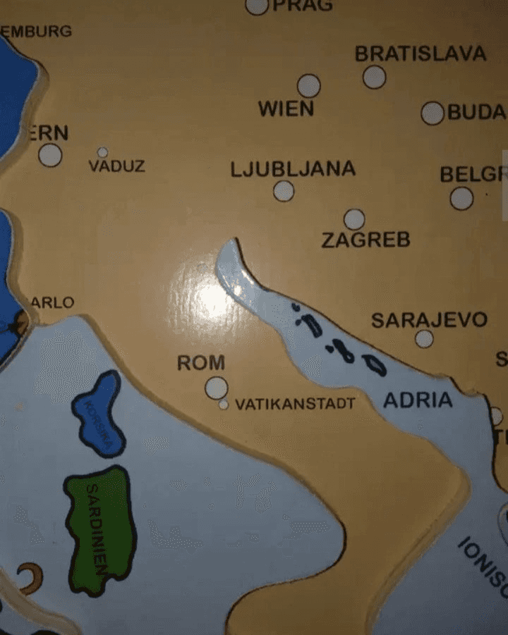 Puzzle dřevěné Evropa 8