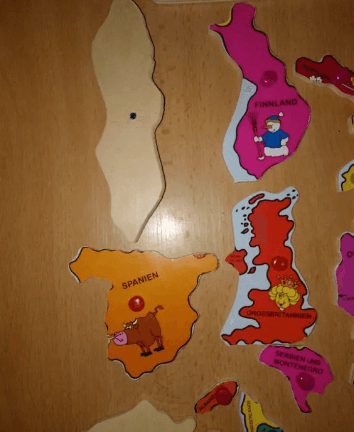 Puzzle dřevěné Evropa 13