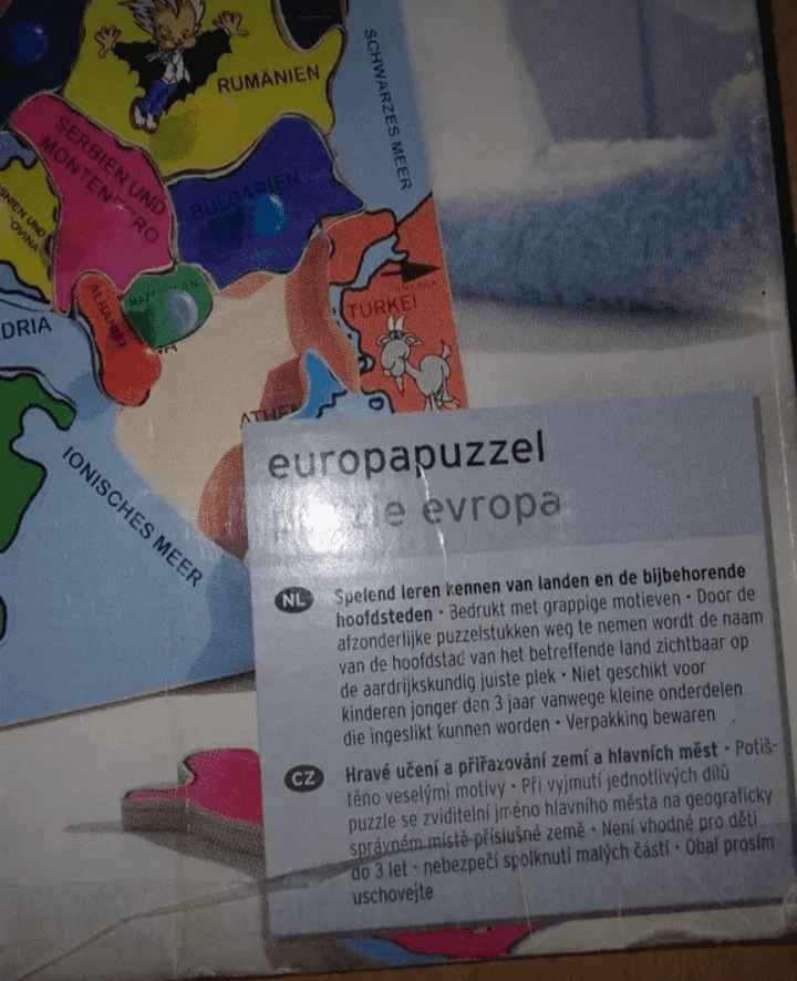 Puzzle dřevěné Evropa 19