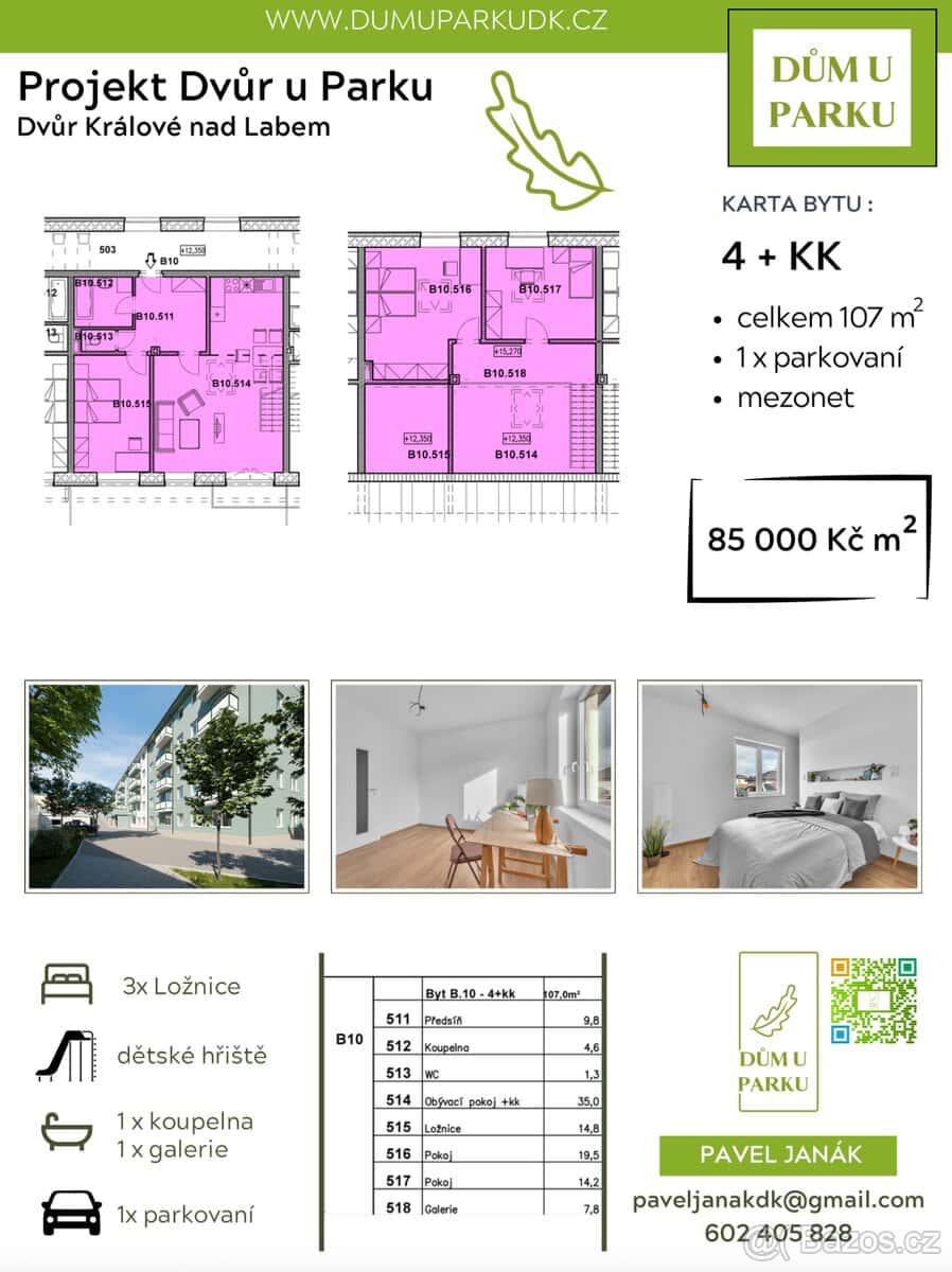 Výstavba bytů - centrum DK 5