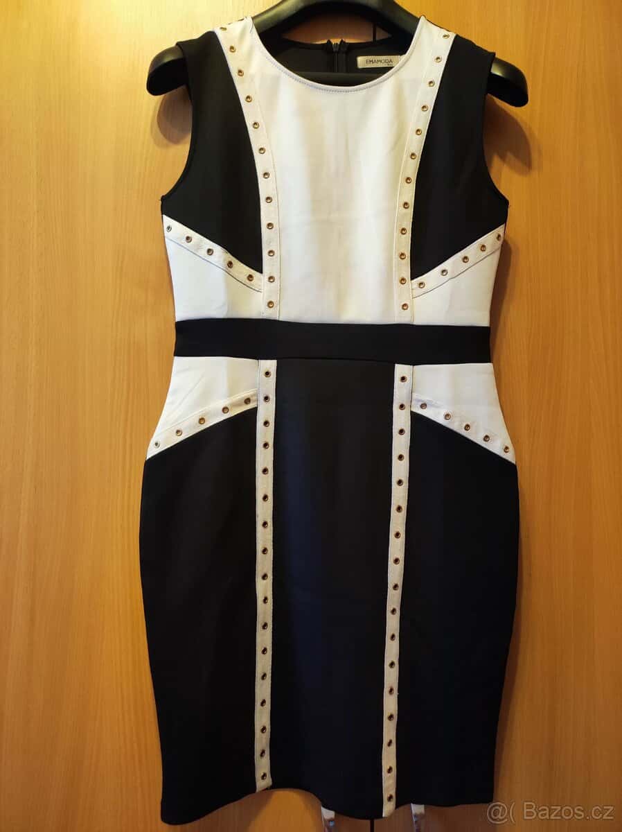 Černobílé šaty 1