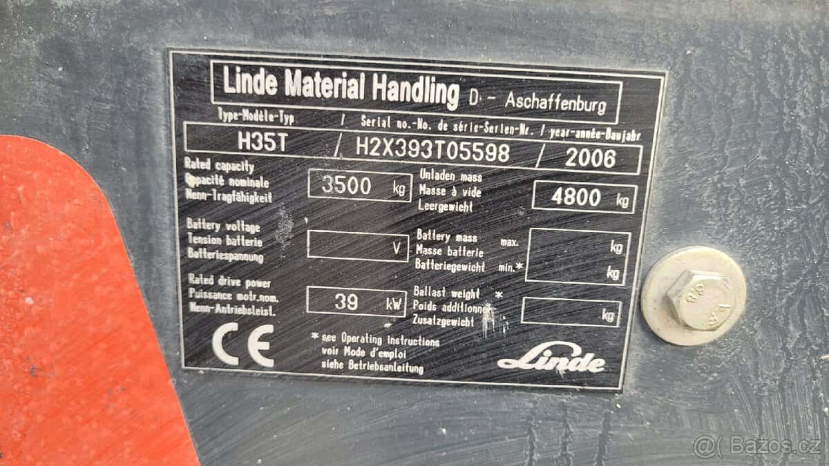 Linde H35 LPG 6