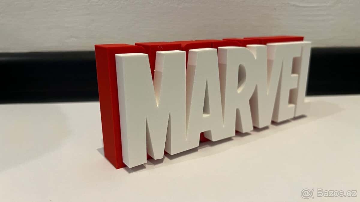 3d tisk logo Marvel 2