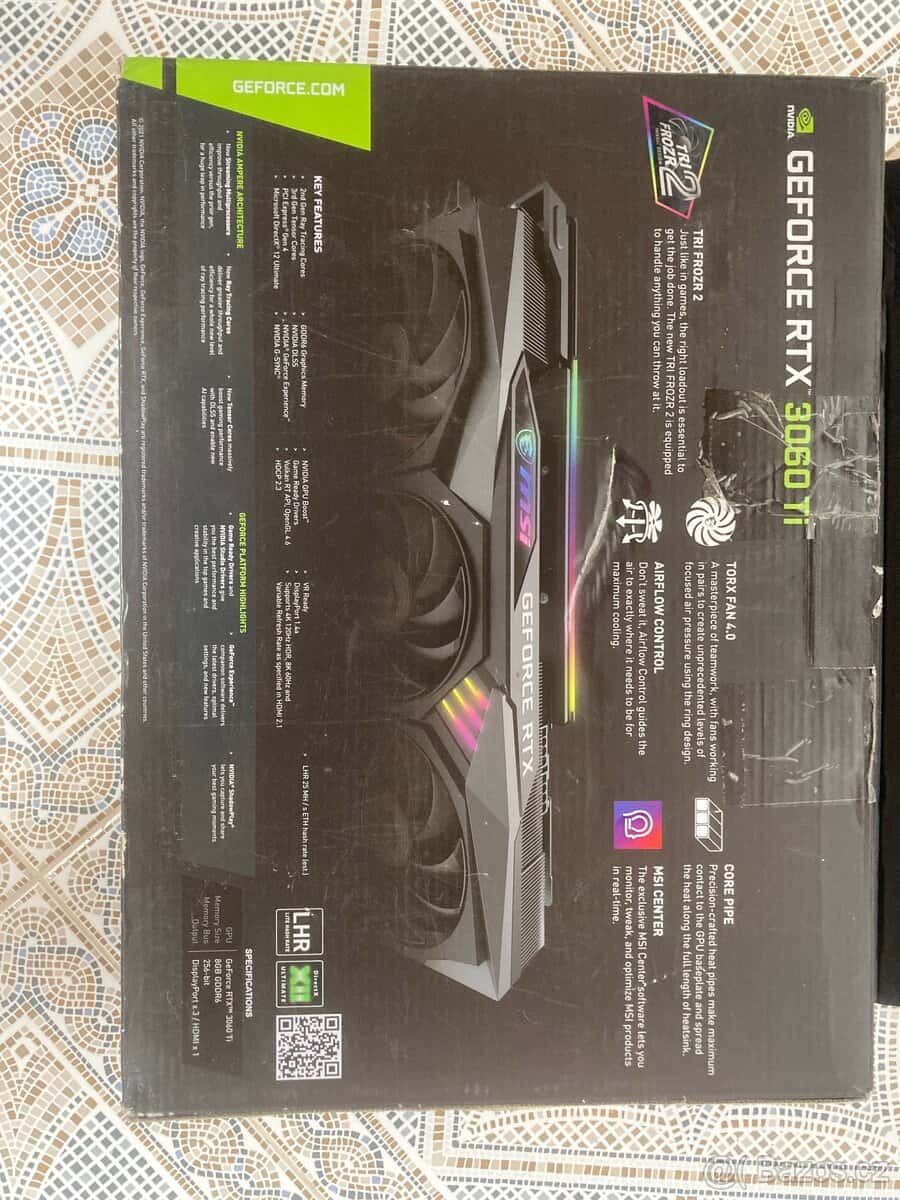 GeForce RTX 3060TI MSI 5