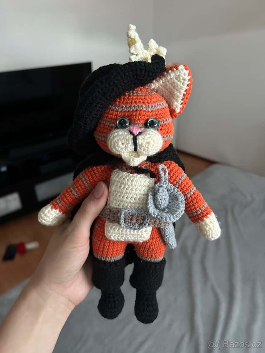 Háčkovaný Kocour v botách 1