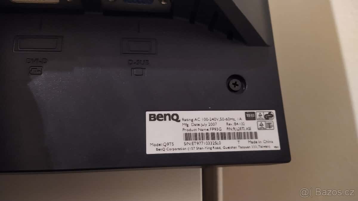 Monitor BENQ 19" 3