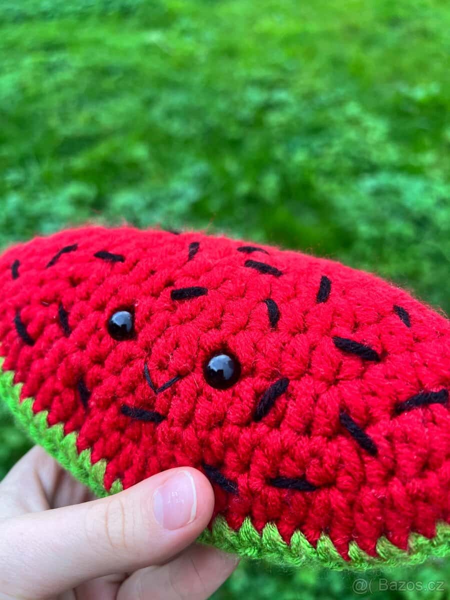 Háčkovaná hračka - meloun 3