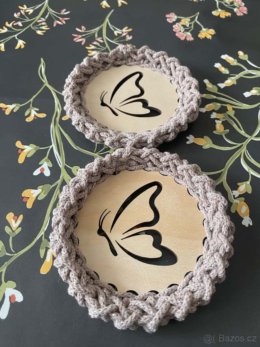 Jarní háčkované podtácky 2