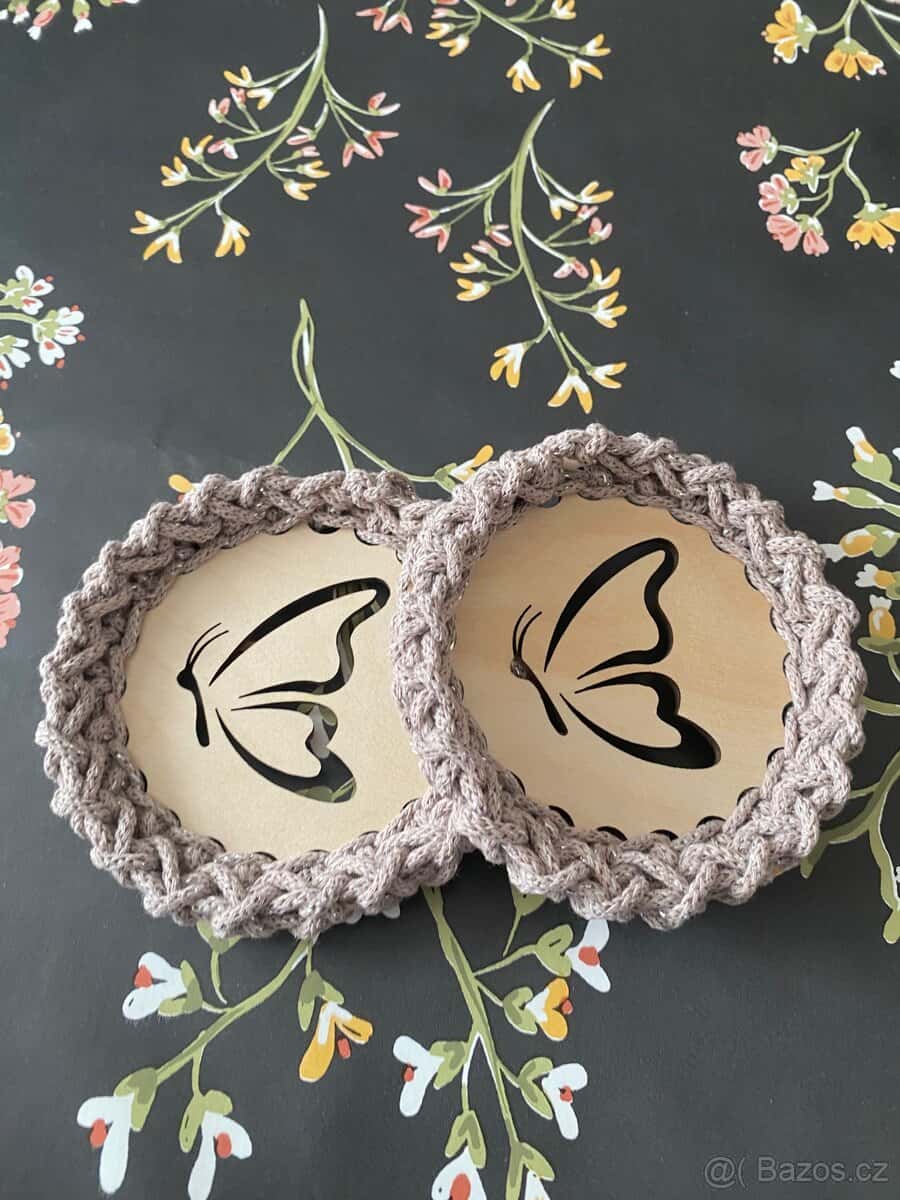 Jarní háčkované podtácky 3