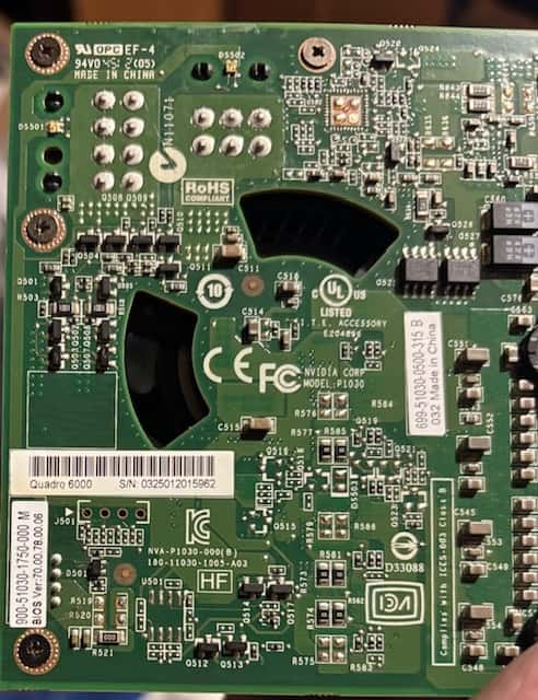 Nvidia Quadro 6000 2