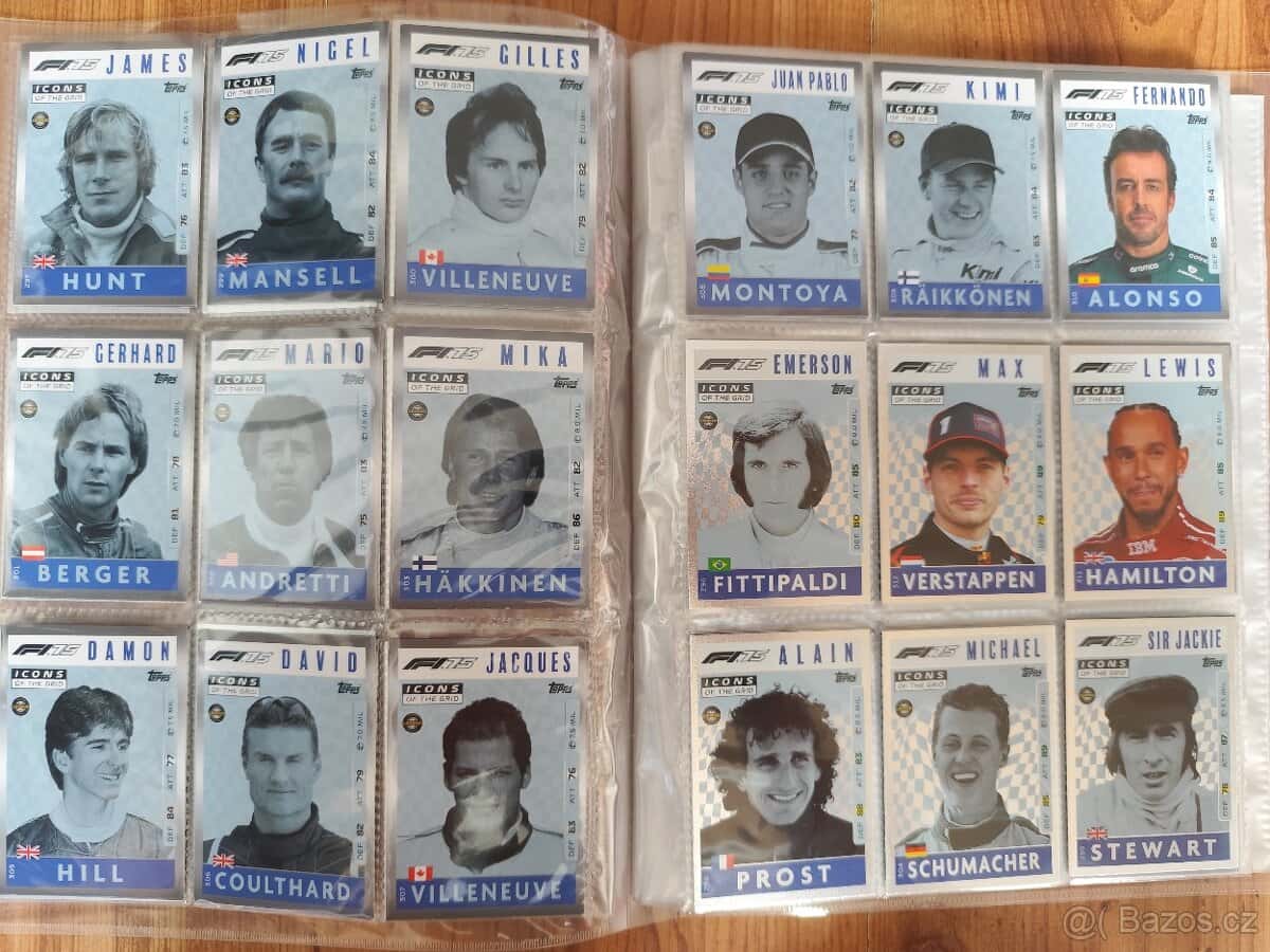 Predám kartičky Formula 1 1