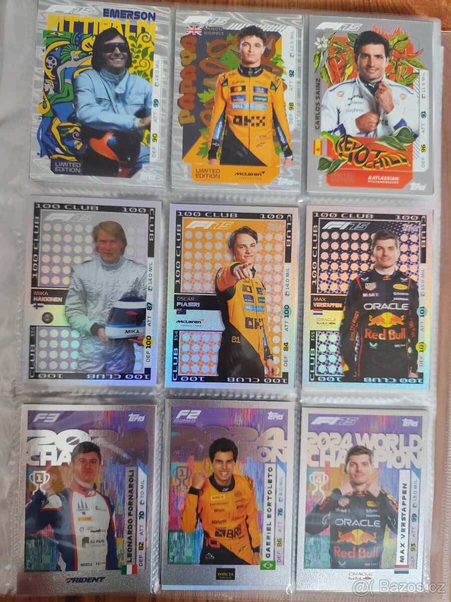 Predám kartičky Formula 1 2
