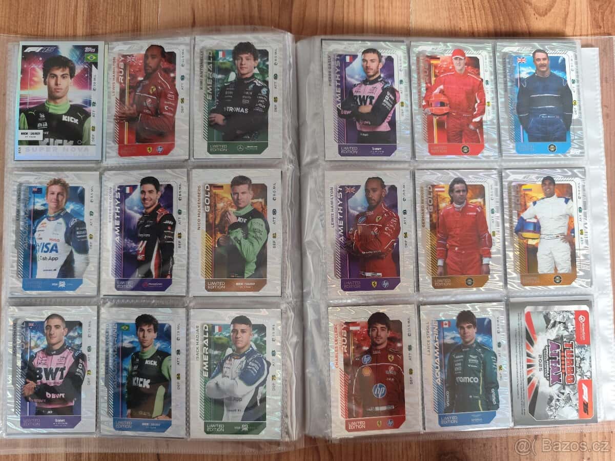 Predám kartičky Formula 1 6