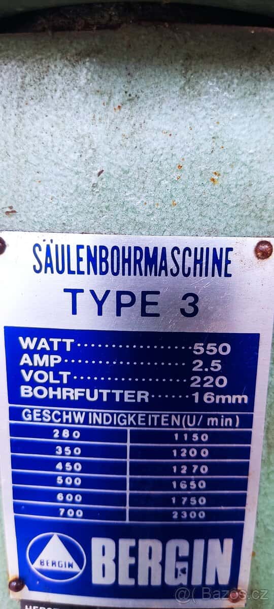 Sloupová vrtačka 2