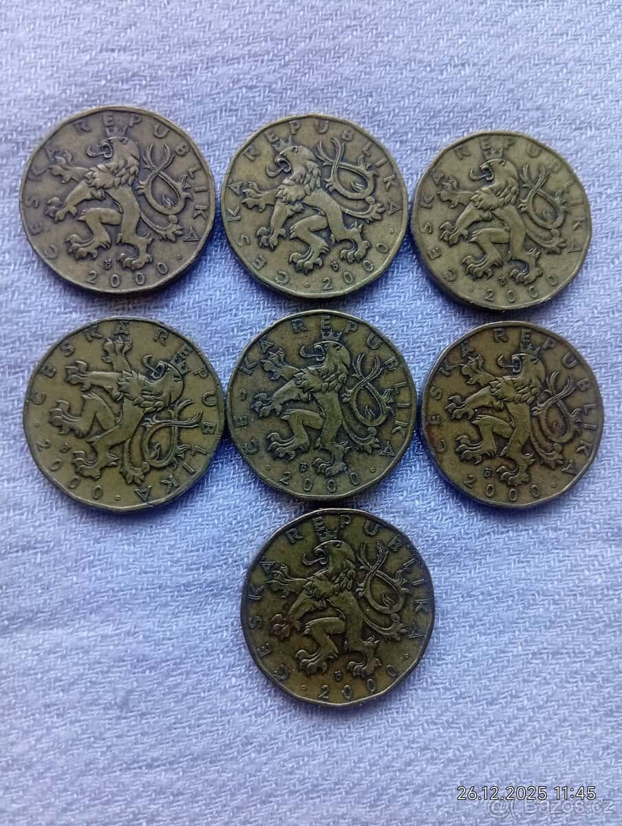 20 kč r. 2000 2