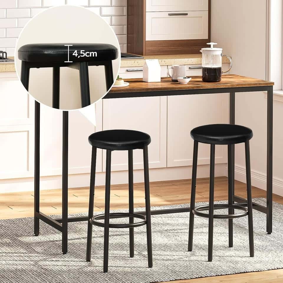 Černá barová stolička 1