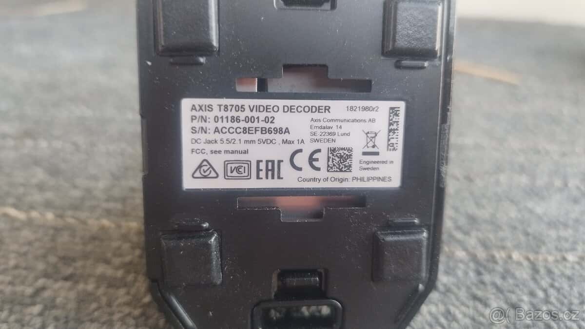 Video dekodér AXIS 4