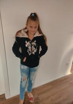 Mikina - vel.128-134,huňatá,měnící obrázek