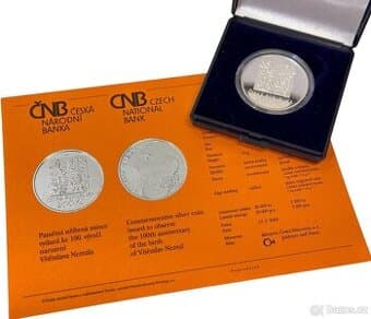 200 Kč 2000 100.výročí Vítězslava Nezvala, Proof, etue, cert