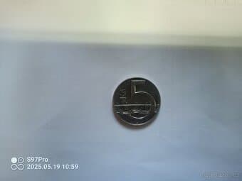 Vzácná česká 5 Koruna 1997