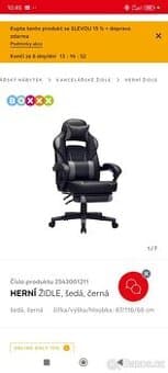 Herní křeslo kožené