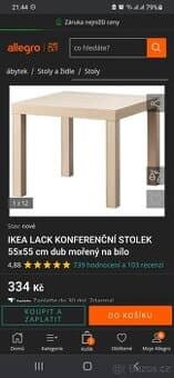 Stolek IKEA LACK  50 X 50 cm