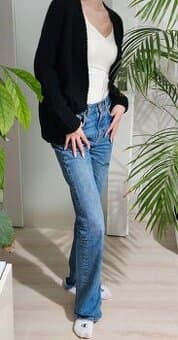 Černý svetr, kardigan vel s