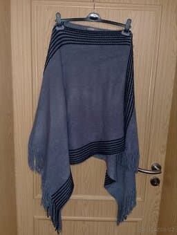 Dámské šedé pončo Orsay