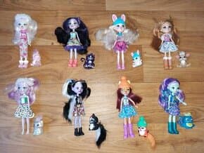 panenky Enchantimals vč. zvířátka top stav