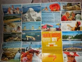 Velky reklamní plakát německé cestovky pro rok 1971