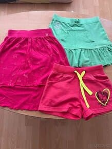 Dívčí letní sukně a kraťasy vel. 128
