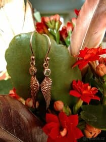 Stříbrné náušnice s topazem