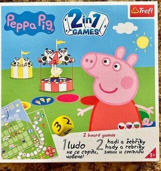 Hra Prasátko Peppa 2v1: Člověče a Hadi