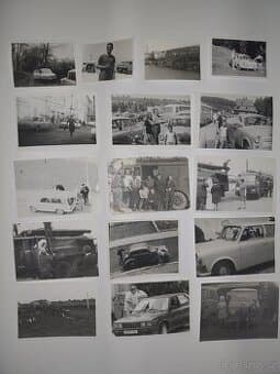 Černobílé fotografia automobily